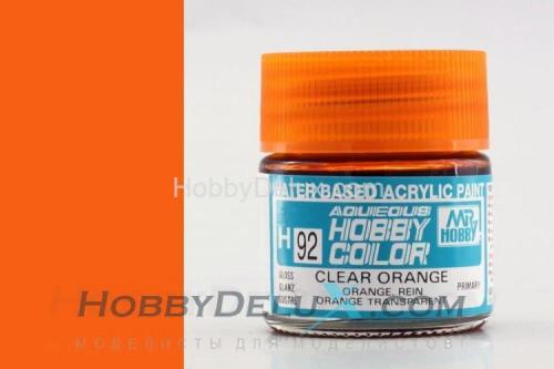 Краска акриловая Hobby Color - H092 Clear Orange