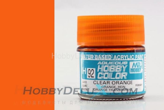 Краска акриловая Hobby Color - H092 Clear Orange H92