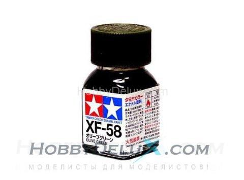 Краска эмалевая Tamiya - XF-58 Olive Green 80358