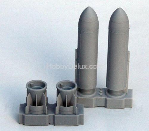 РБК-500 АО-2,5 РТМ, разовая бомбовая кассета калибра 500 кг в снаряжении осколочными боевыми элементами. (в комплекте две РБК-500).