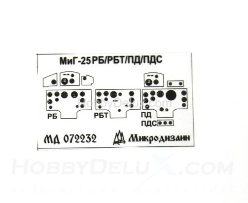 Фототравление для МиГ-25 от ICM (1:72)