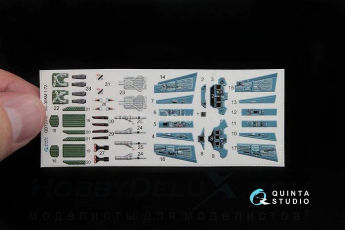3D Декаль интерьера кабины Су-30СМ QD72012
