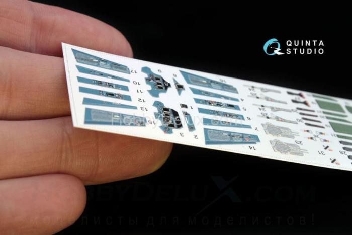 3D Декаль интерьера кабины Су-30СМ QD72012