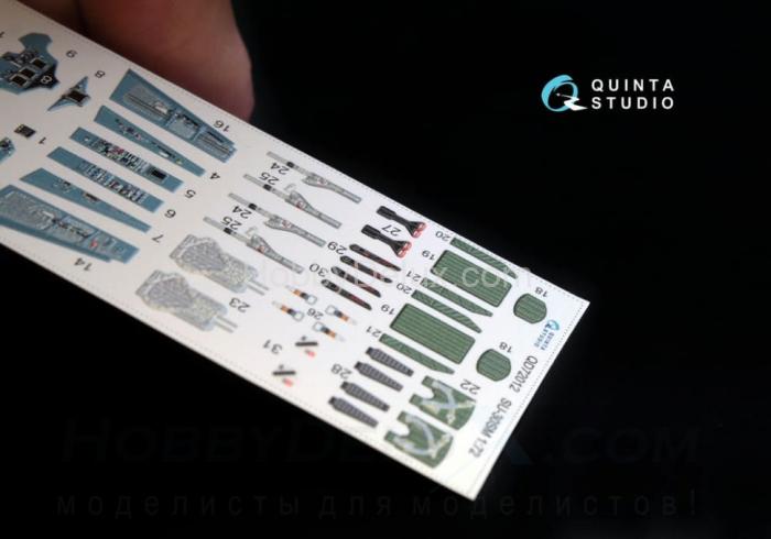 3D Декаль интерьера кабины Су-30СМ QD72012