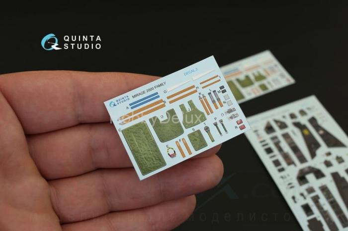 3D Декаль интерьера кабины Mirage 2000D для модели Kitty Hawk QD32012