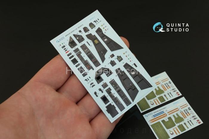 3D Декаль интерьера кабины Mirage 2000D для модели Kitty Hawk QD32012