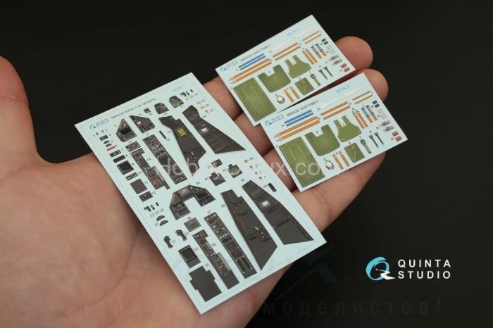 3D Декаль интерьера кабины Mirage 2000D для модели Kitty Hawk QD32012