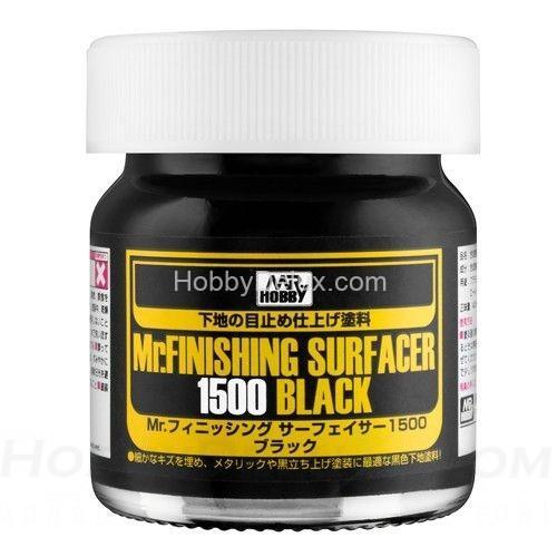 Грунтовка MR.FINISHING SURFACER 1500 BLACK 40мл