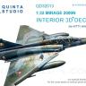 3D Декаль интерьера кабины Mirage 2000N для модели Kitty Hawk QD32013