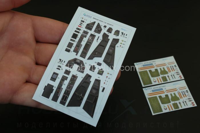 3D Декаль интерьера кабины Mirage 2000N для модели Kitty Hawk QD32013