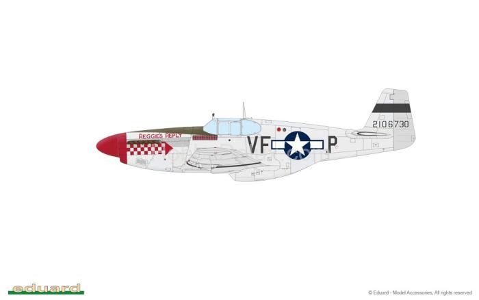 Сборная модель P-51B Mustang Birdcage Canopy ProfiPACK Edition ED82107