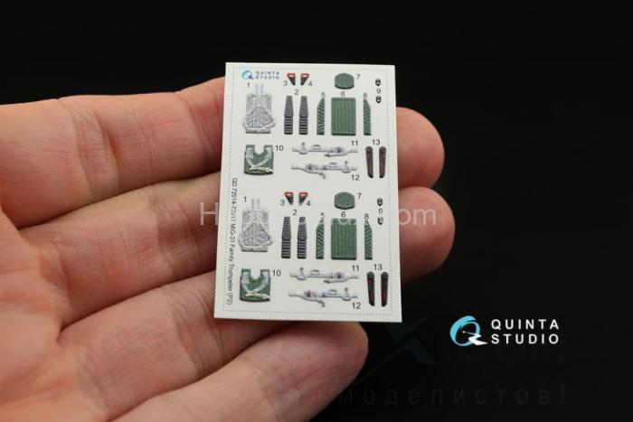 3D Декаль интерьера кабины МиГ-31ДЗ QD72015