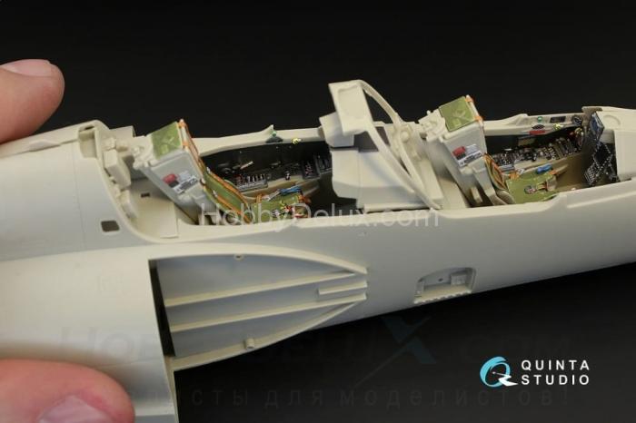 3D Декаль интерьера кабины Mirage 2000B-5 2000-5BGM Mk2 для модели Kitty Hawk QD32014