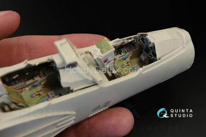 3D Декаль интерьера кабины Mirage 2000B-5 2000-5BGM Mk2 для модели Kitty Hawk QD32014