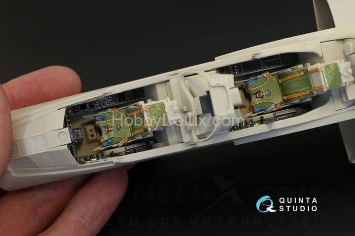 3D Декаль интерьера кабины Mirage 2000B-5 2000-5BGM Mk2 для модели Kitty Hawk QD32014