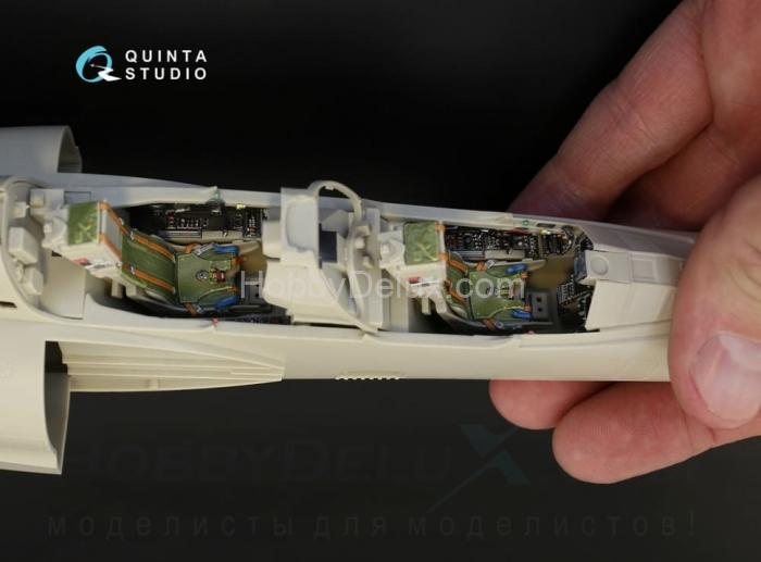 3D Декаль интерьера кабины Mirage 2000B-5 2000-5BGM Mk2 для модели Kitty Hawk QD32014