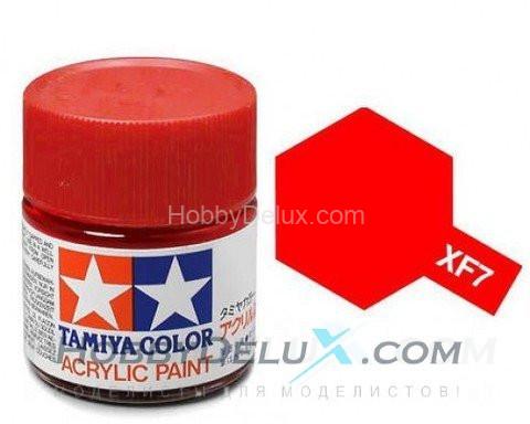Краска акриловая Tamiya - XF-7 Flat Red (Красная матовая) 81707