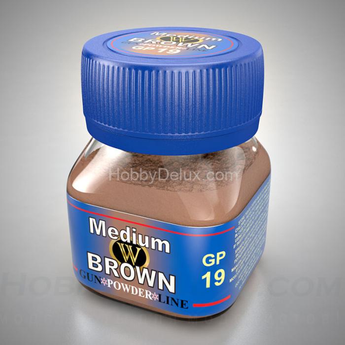 WILDER GP-19 Сухой пигмент - УМЕРЕННО-КОРИЧНЕВЫЙ HDF-GP-19