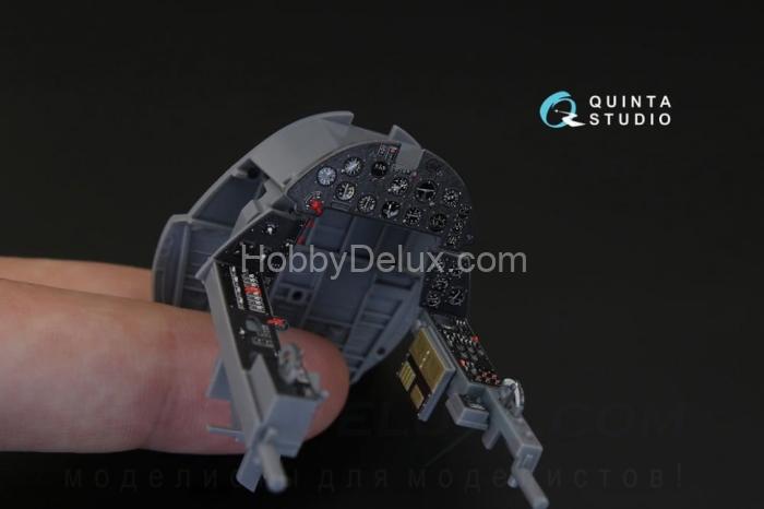 3D Декаль интерьера кабины F4U-1 Corsair Bird cage для модели Tamiya QD32015