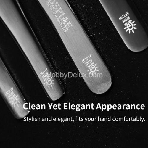 DSPIAE AT-TZ06 Антистатический пинцет из нержавеющей стали c тупым наконечником