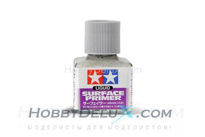 Грунтовка жидкая (серая) для пластика, металла, дерева, 40 мл. 87075