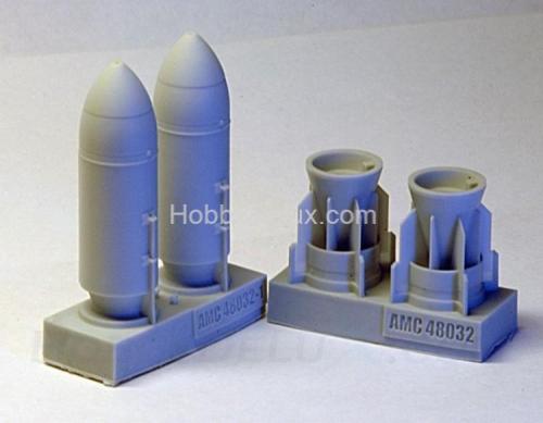 ЗАБ-500Ш зажигательная авиабомба калибра 500 кг с носовым обтекателем (в комплекте две бомбы).