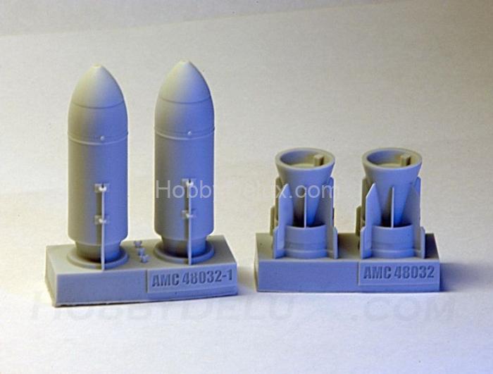 ЗАБ-500Ш зажигательная авиабомба калибра 500 кг с носовым обтекателем (в комплекте две бомбы). AMC48032-1